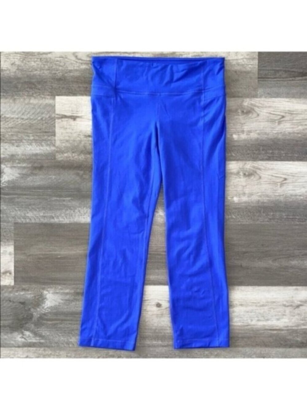 Athleta Leggings Womens Medium Blue Purple Straight Leg Yoga Casual Active Pants